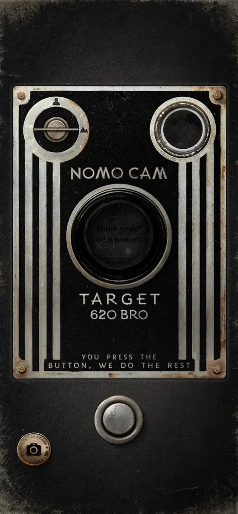 Интерфейс Target 620 BRO в NOMO CAM в стиле старой коробочной камеры
