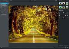 Редактор Carambis PhotoTrip с фотографией, фильтрами и ручными ползунками коррекции