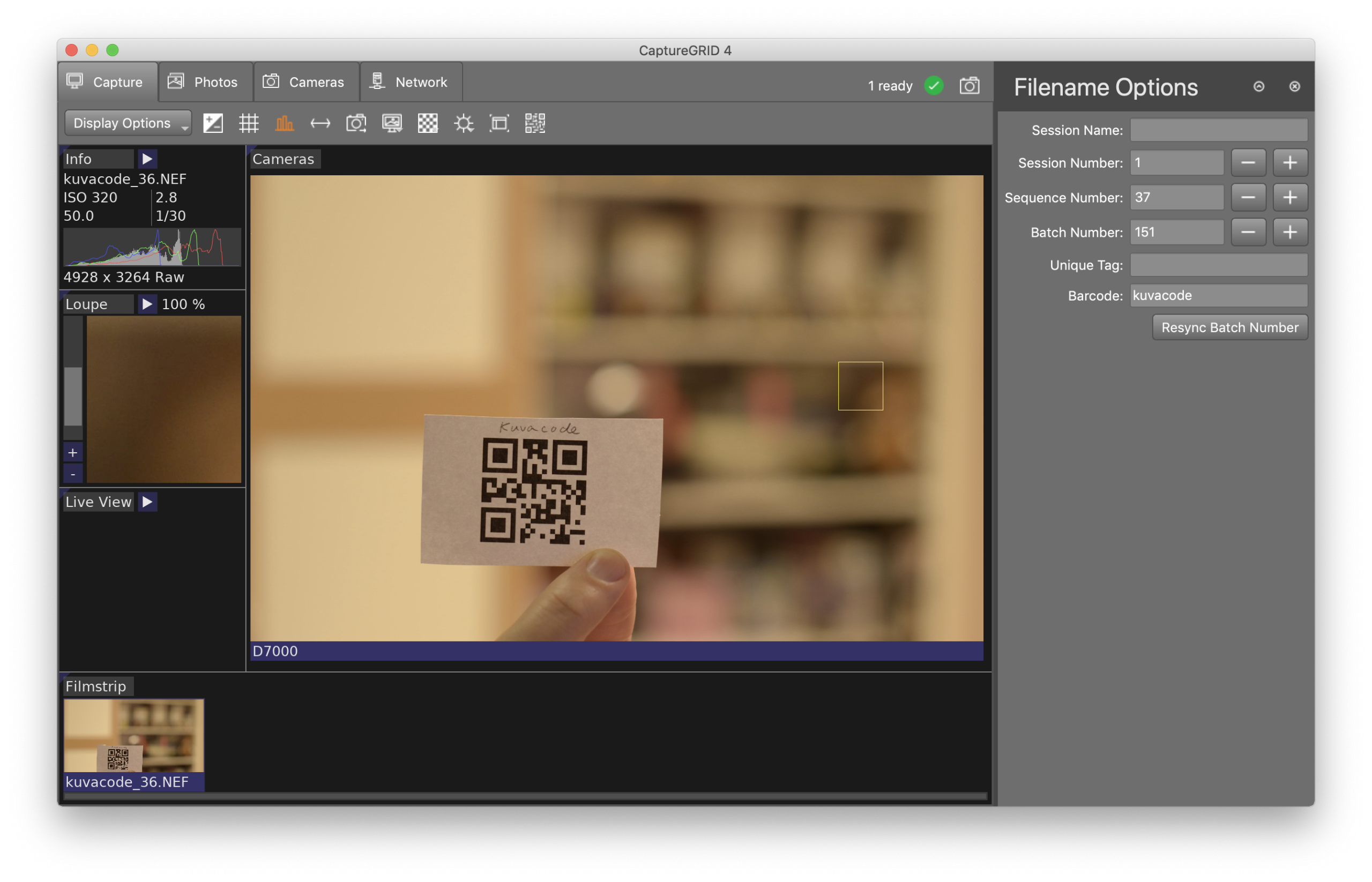 Распознавание QR-кода в CaptureGRID 4 и перенос текста в имя файла