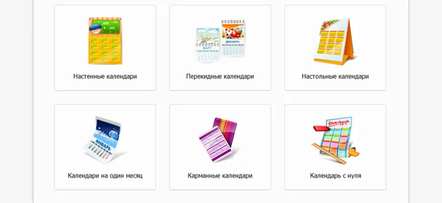 Дизайн Календарей