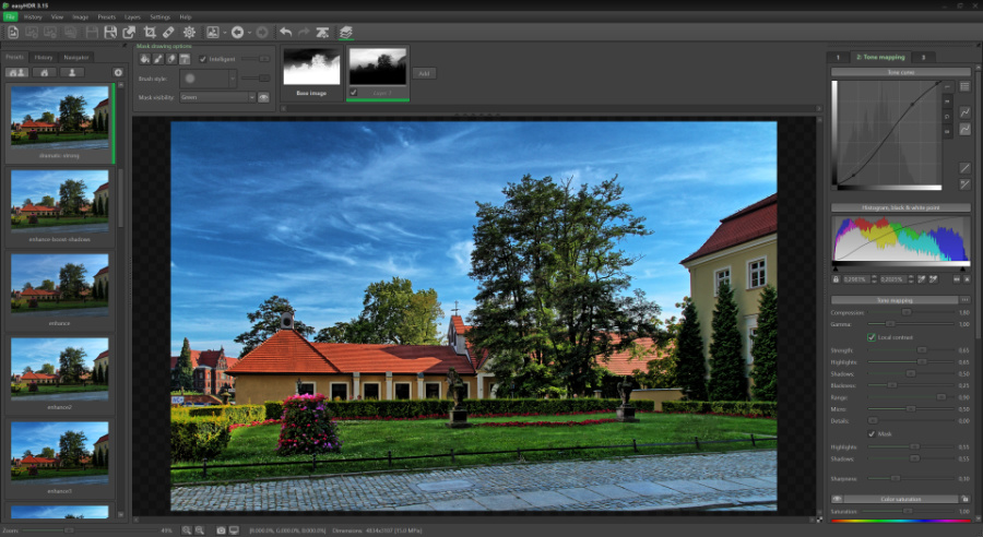 Работа со слоями и масками в easyHDR 3