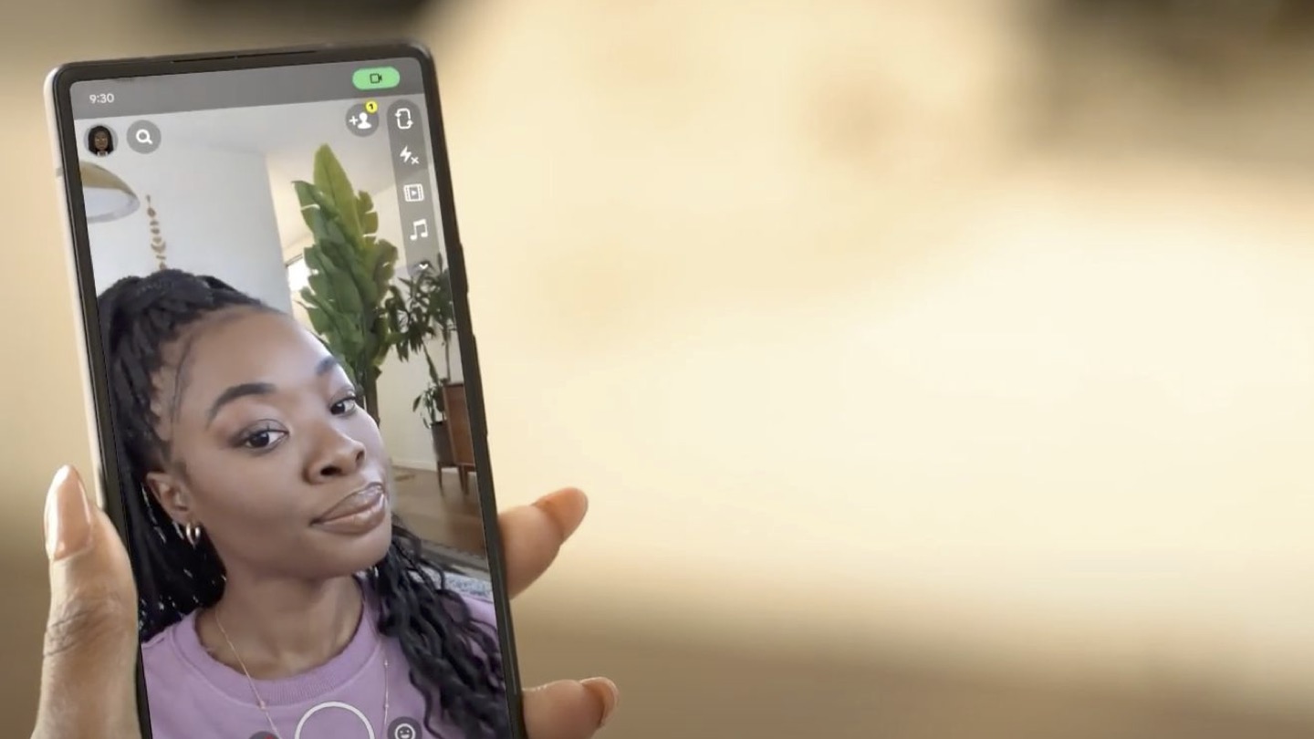 Камера Snapchat на смартфоне