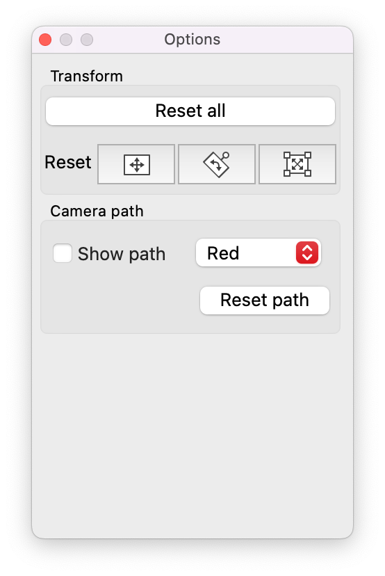 Панель параметров Camera Layer в Pencil2D 0.7