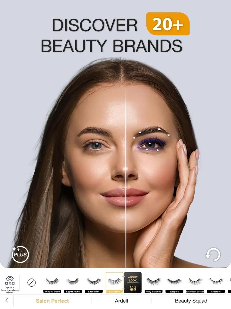 Perfect365 с коллекциями образов и вариантами виртуального макияжа