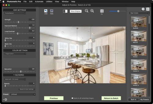 Пакетная обработка с предварительным просмотром в Photomatix Pro 7