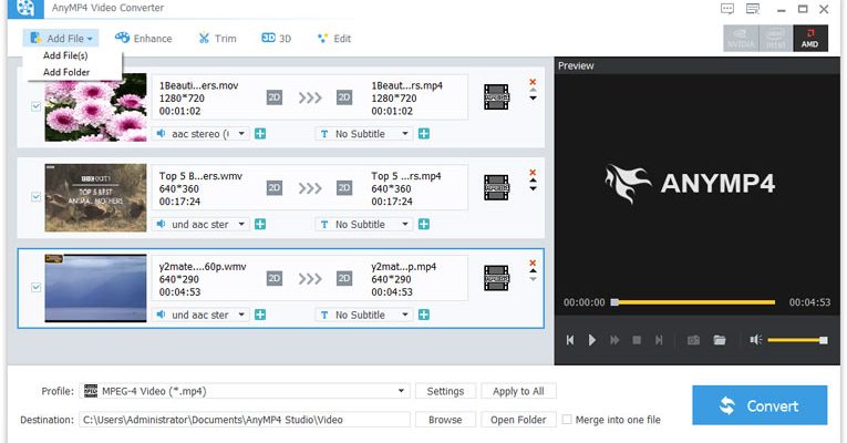 AnyMP4 Video Converter