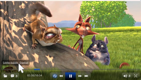 Сообщение Subtitles Available Download во время воспроизведения фильма в ALLPlayer