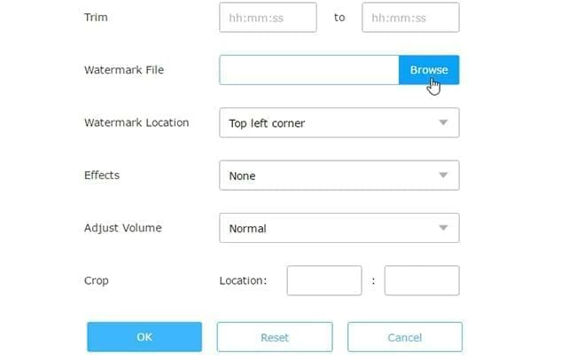 Архивный редактор Video Grabber с настройкой водяного знака
