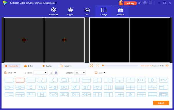 Модуль Collage в 4Videosoft Video Converter Ultimate
