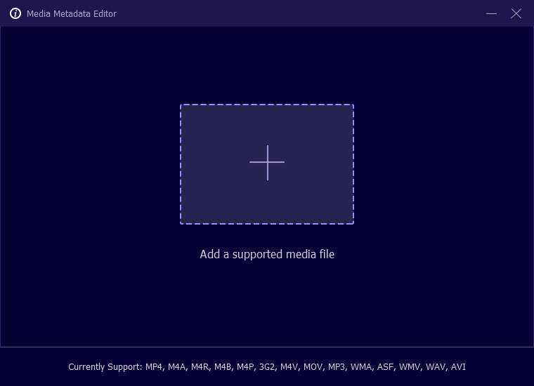 Окно Media Metadata Editor в Eassiy Video Converter Ultimate