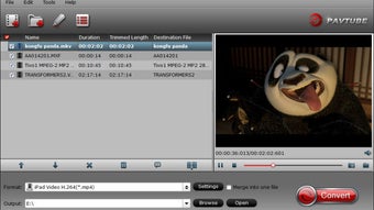 Главное окно Pavtube HD Video Converter из галереи версии для Windows
