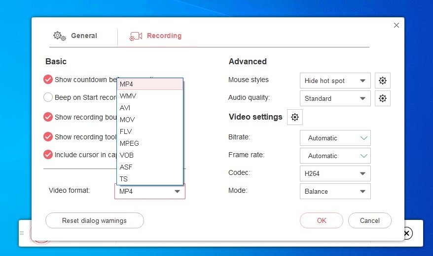 Список форматов видео в ShowMore