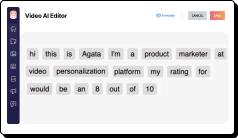 AI Video Editor Hippo Video с текстовой расшифровкой ролика