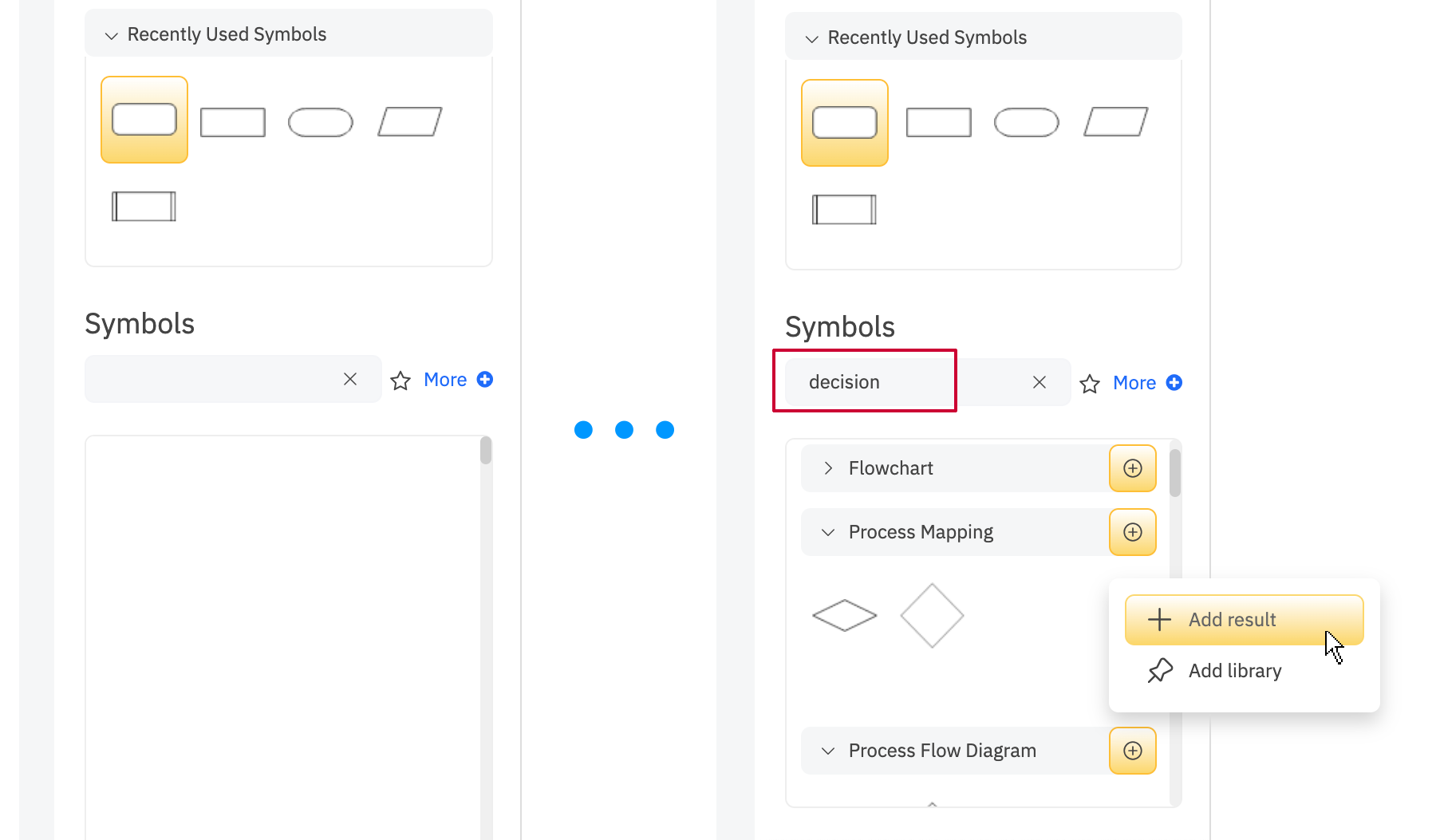 Поиск символов в современном SmartPanel SmartDraw