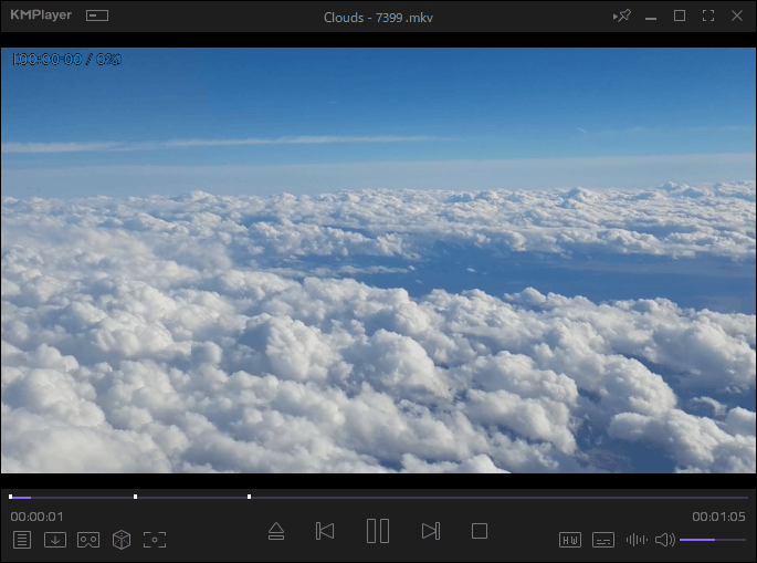 Интерфейс KMPlayer 64X с панелью воспроизведения
