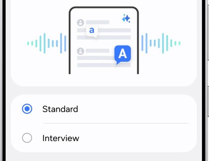 Настройка Standard и Interview в Samsung Voice Recorder