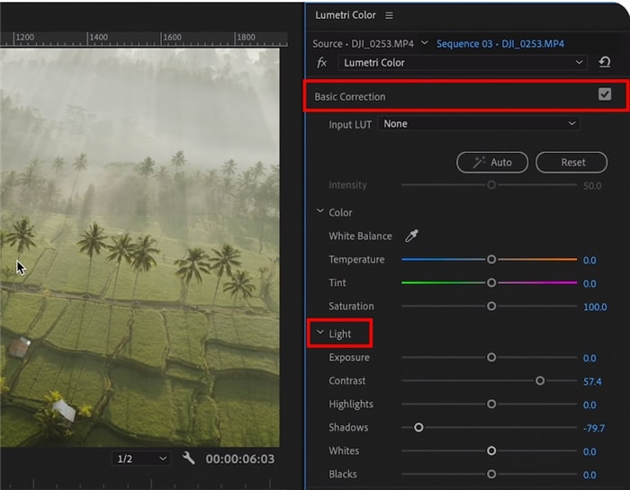 Настройка Noise в Adobe Premiere Pro для имитации VHS