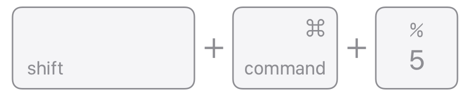 Сочетание Shift Command 5 для открытия Снимка экрана на Mac