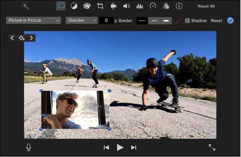 Режим Picture in Picture в iMovie
