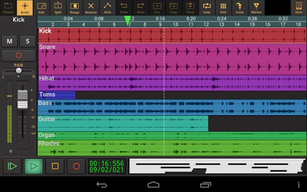 Мультитрек Audio Evolution Mobile Studio с аудио и MIDI дорожками