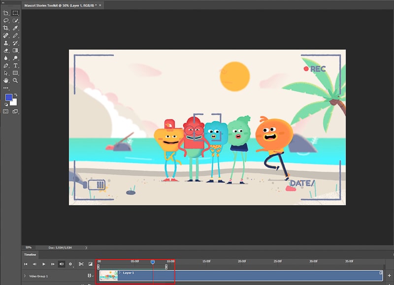 Видео и временная шкала в Adobe Photoshop