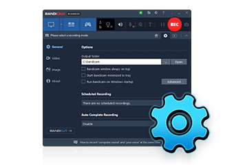 Окно настроек Bandicam 2027