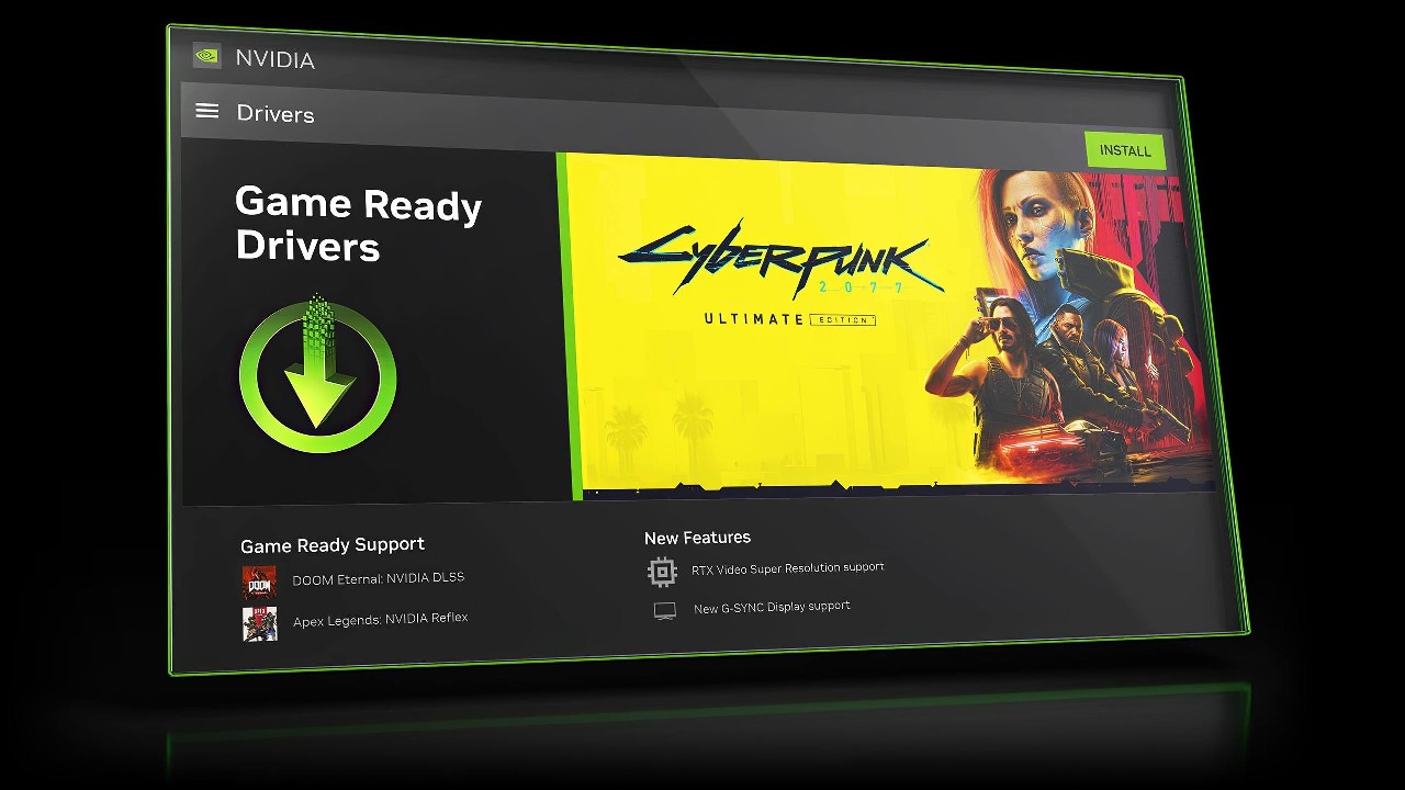 Интерфейс NVIDIA App