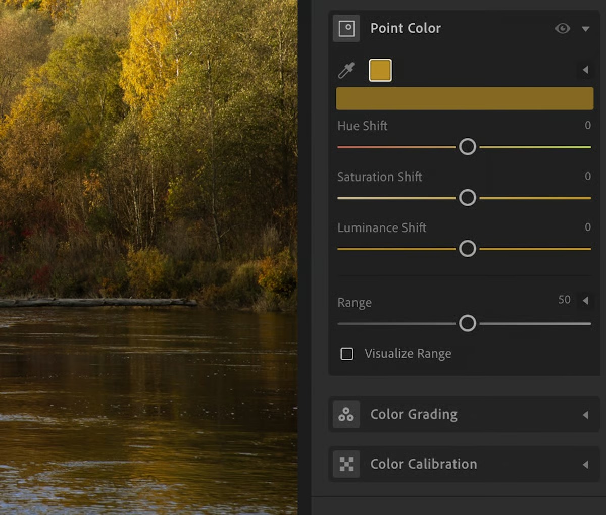 Панель Point Color в Adobe Lightroom