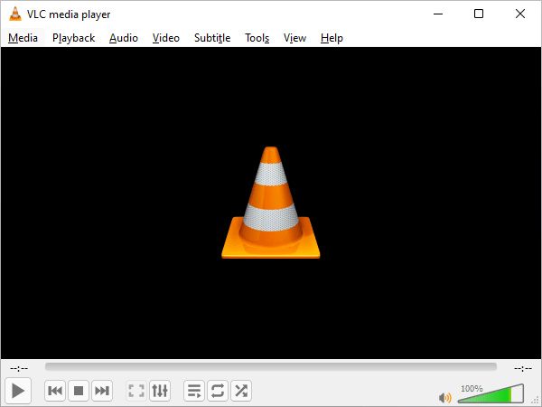 Главное окно VLC media player