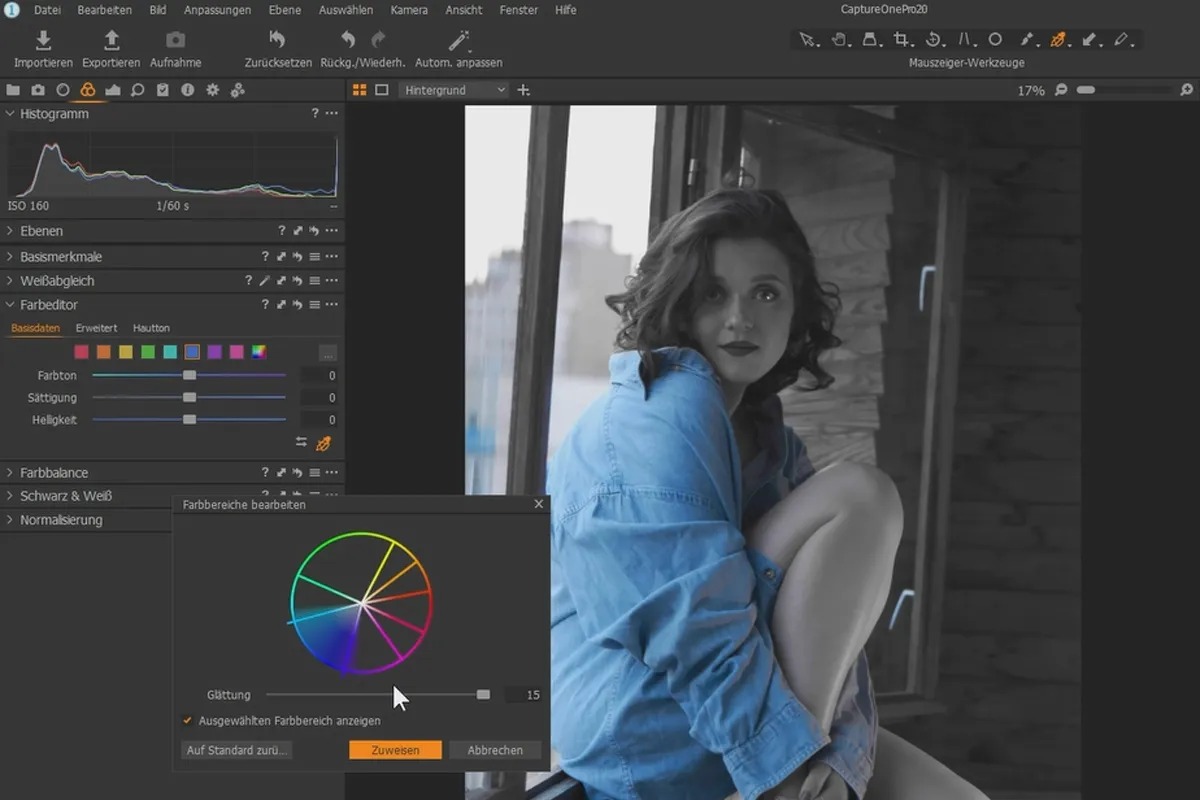 Color Editor в интерфейсе Capture One Pro