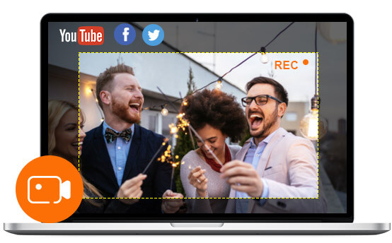 Интерфейс AnyMP4 Free Screen Recorder Online для захвата области экрана