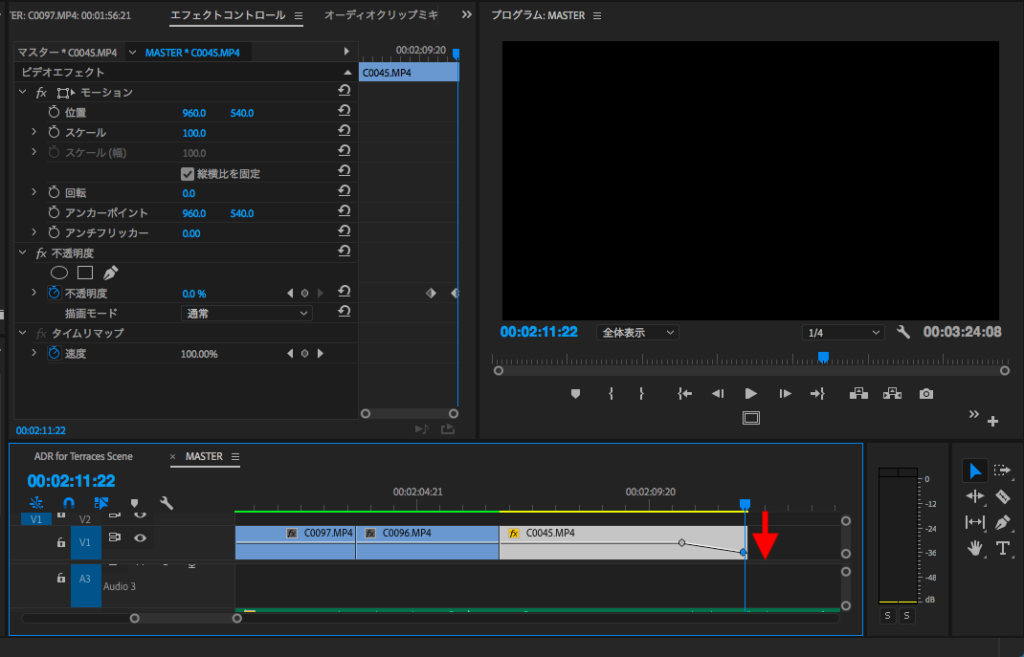Opacity и опорные кадры в Adobe Premiere Pro