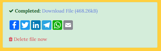 Скачивание обработанного файла в MP3Louder