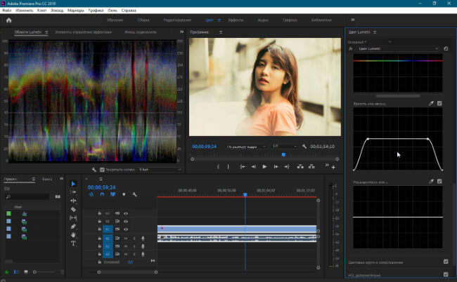 Панель Lumetri Color в Adobe Premiere Pro