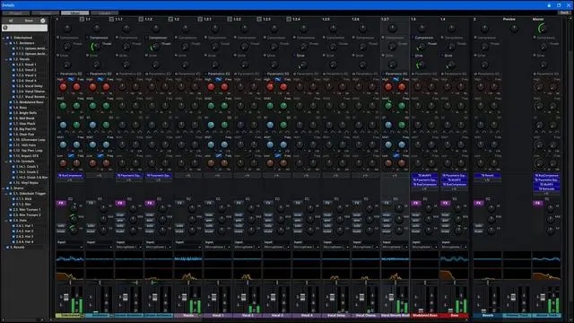 Интерфейс Mixcraft с временной шкалой и дорожками