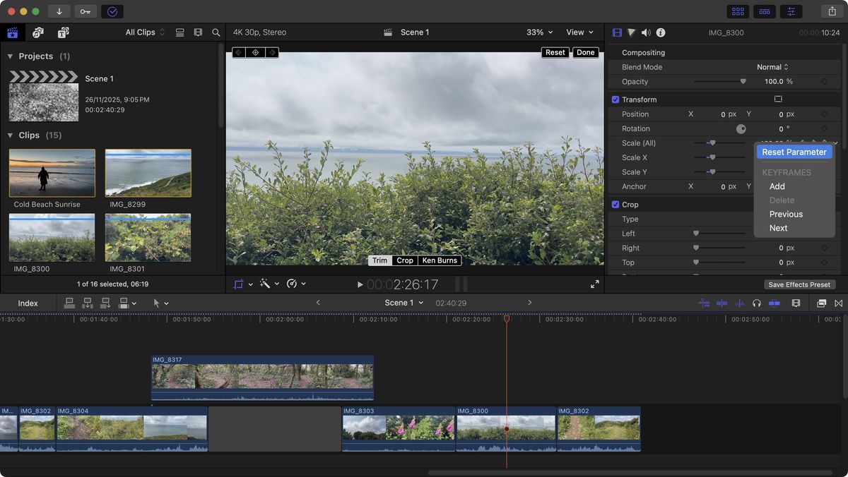Final Cut Pro 11.2 с медиабраузером и Magnetic Timeline