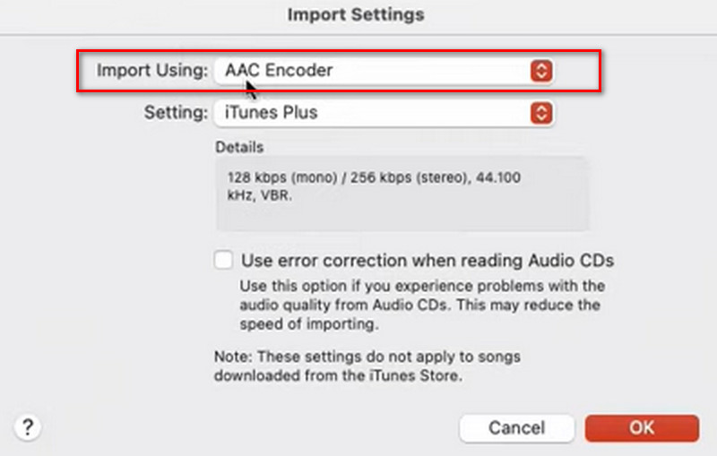 Создание AAC-версии композиции в Apple Music