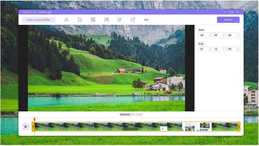 Быстрый редактор HitPaw Screen Recorder с предпросмотром и выделением фрагмента видео