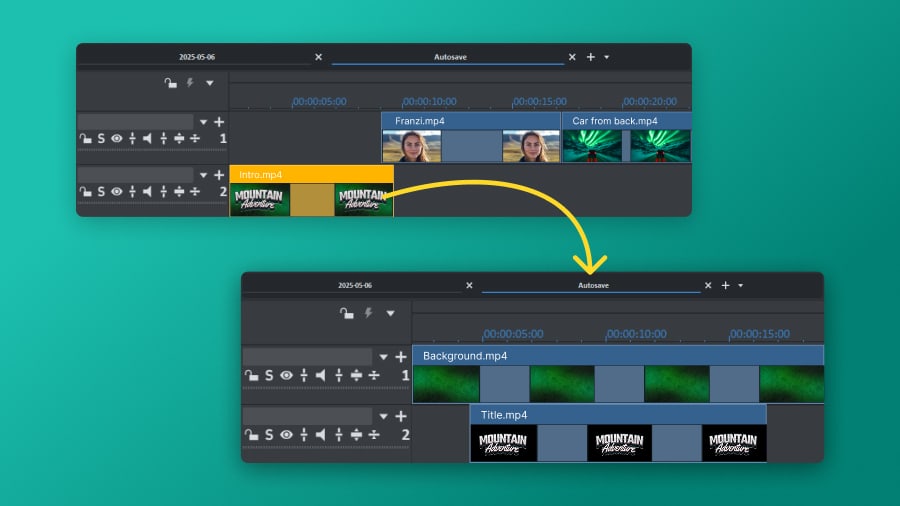 Вложенная последовательность и организация проекта в MAGIX Video Pro X17