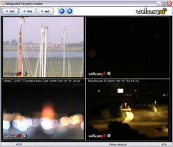 Security Center в webcamXP с одновременным отображением нескольких камер